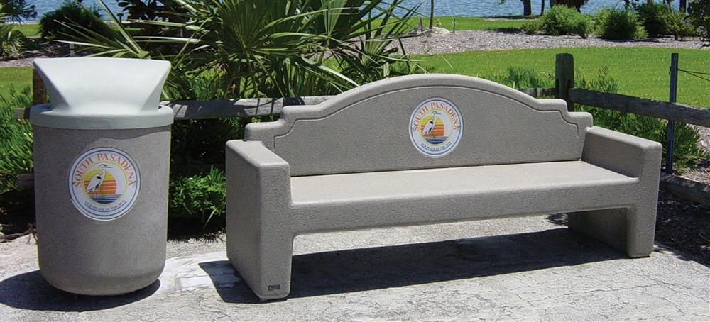 City Logo Concrete Furniture